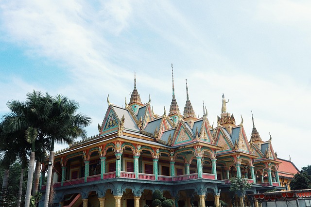 Somrong, Pagode, Landschap, Khmer, Canon