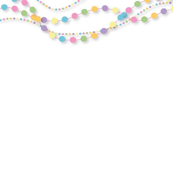 Free garland celebration background illustration
