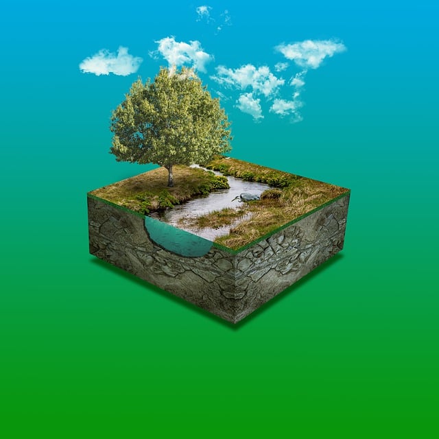 Download free HD stock image of Tree River Free tree river nature illustration
