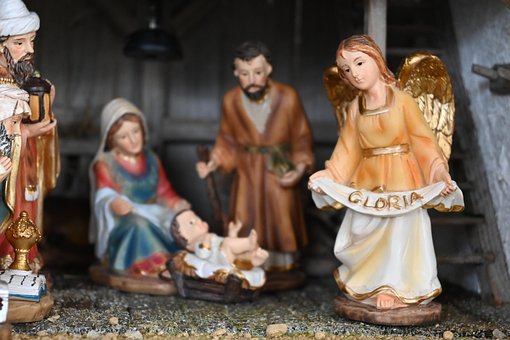 Josef, Gloria, Kerst, Engel, Maria