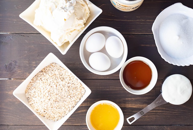 Huevos, Cereales, Azúcar, Ingredientes