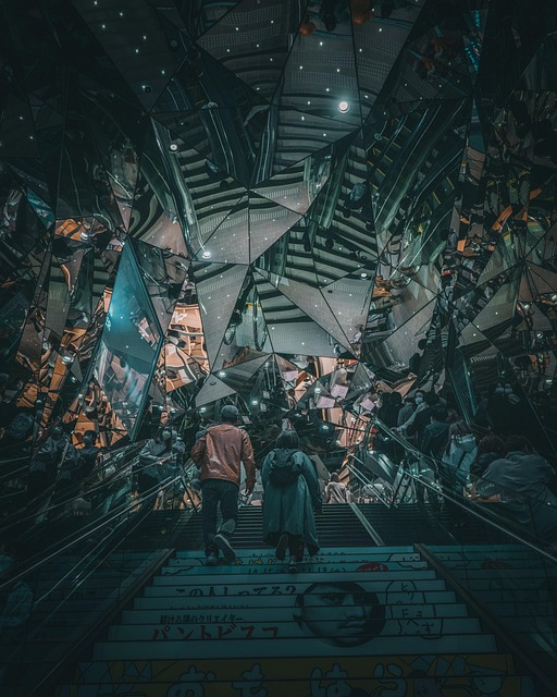 Straße, Japan, Nachtl, Menschen