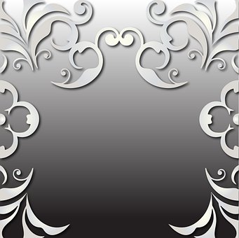 Free Pearl Color Border Baroque Border illustration and picture