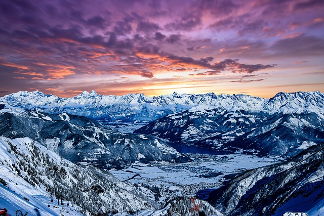 Berge, Schnee, Gipfel, Alpen, Panorama