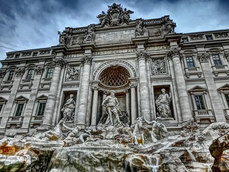 Fontana Di Trevi, Řím, Itálie