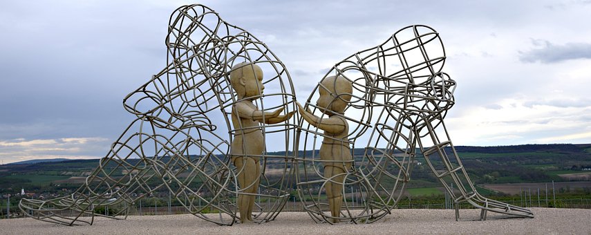 Hungria, Estátua, Amor, Par, Arquitetura