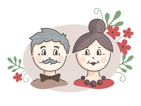 Free Couple Grandparents illustration and picture