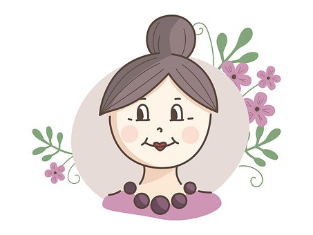 Free Grandmother Flowers illustration and picture