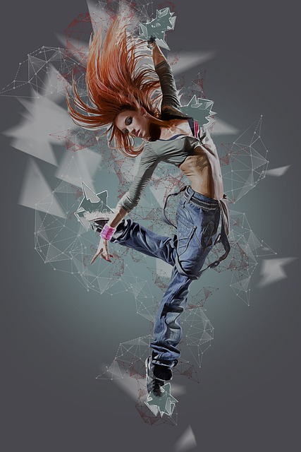 Free woman dancing dancer illustration