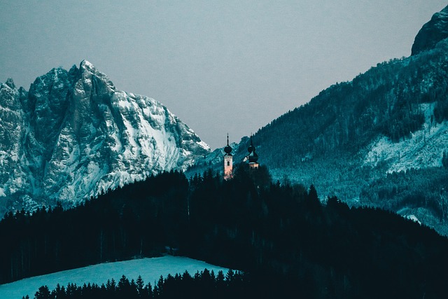 Österreich, Natur, Winter, Berge, Alpen