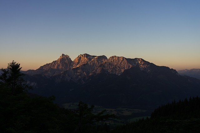 Austria, Atardecer, Naturaleza, Montaña
