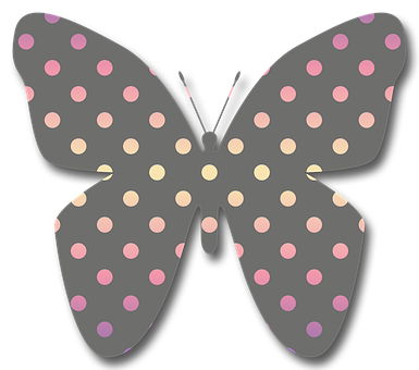 Free Butterfly Polka Dot illustration and picture
