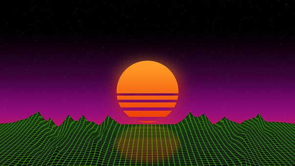 Sonnenuntergang, Natur, 80Er Jahre