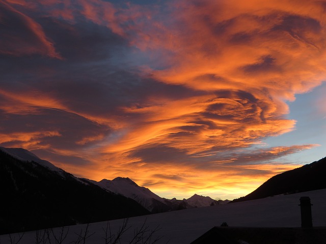 Mountains Sunset Switzerland Free Photo On Pixabay Pixabay
