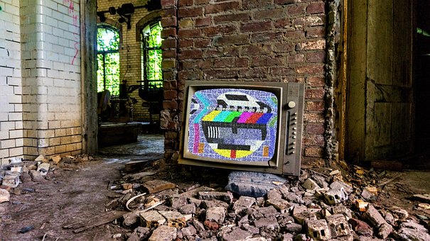 Televisie, Puin, Verlaten Gebouw