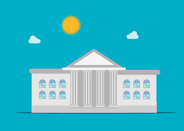 Free university building school vector