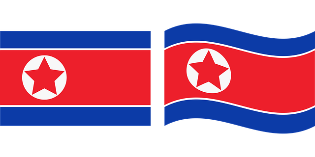 Free North Korea Flag vector and picture