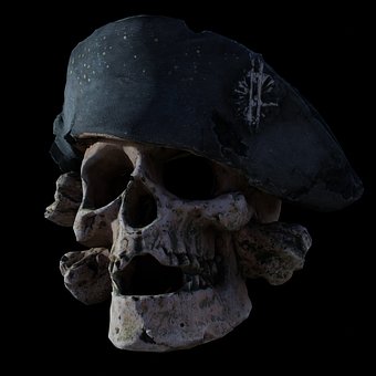 Crânio, Esqueleto, Pirata, Marinheiro