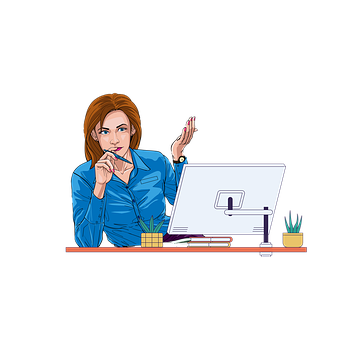Mulher, Empreendedor, Chefe, Escritório