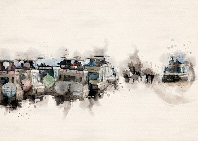 Free watercolor painting rovers serengeti illustration