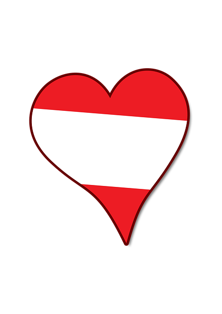 Herz, Liebe, Flagge, Ausgeschnitten