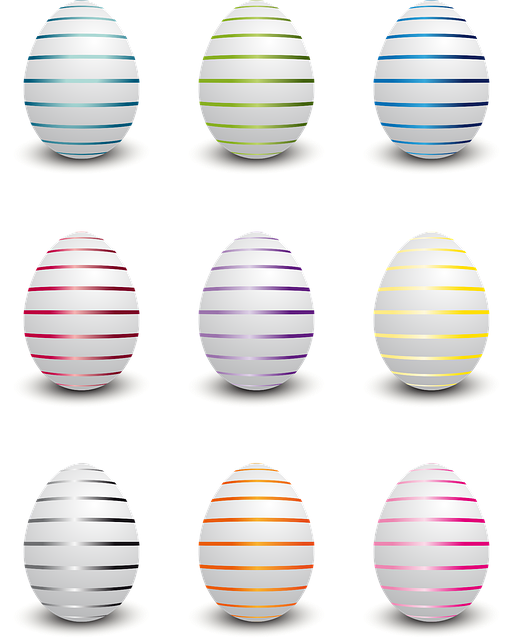 Påske, Æg, Oval, Formet, Dekorative