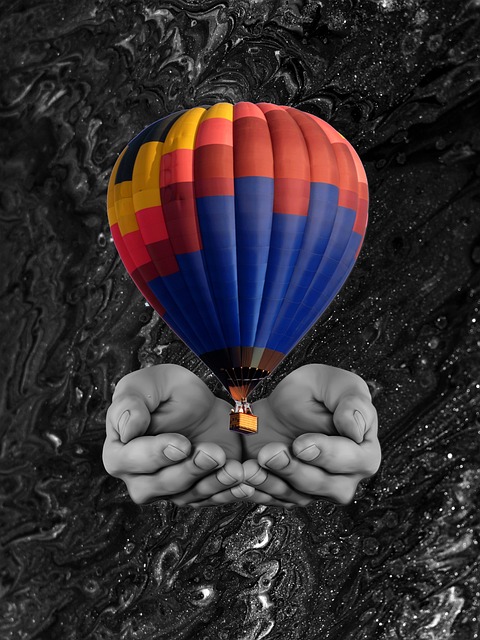 Kunst, Abstrakt, Ballon, Hånd