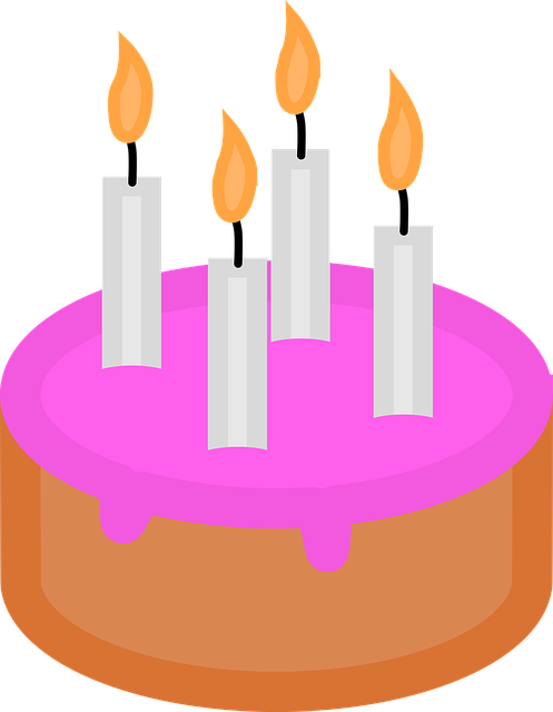 Free Cake Candles vector and picture