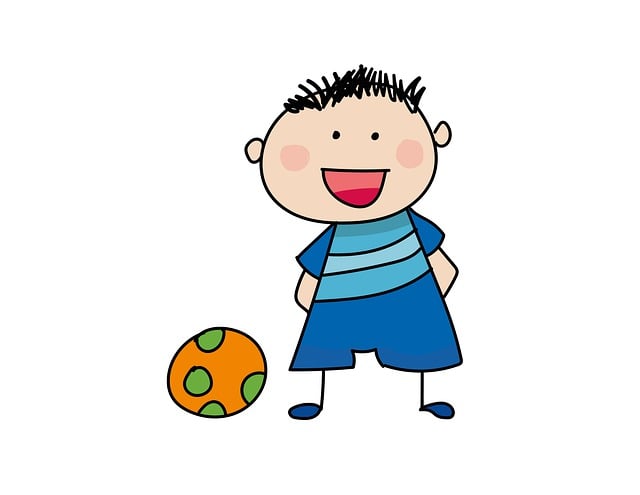 Download free HD stock image of Boy Child Free boy child soccer illustration