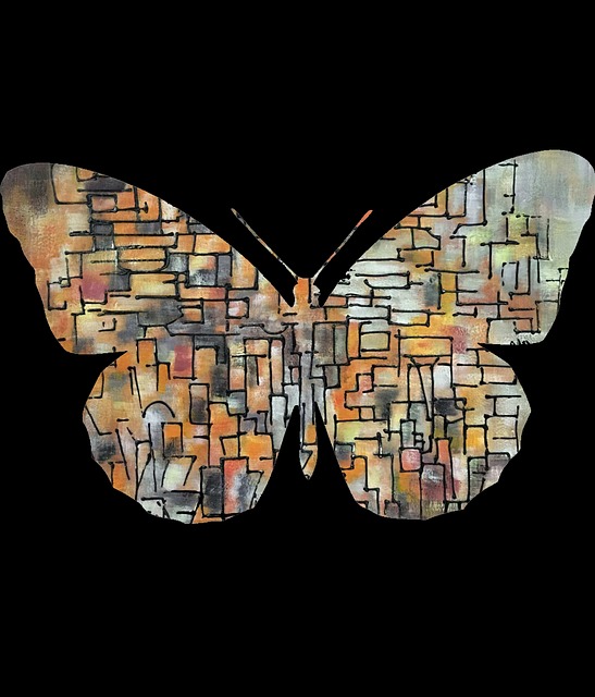 Schmetterling, Abstrakt, Malerei, Kunst