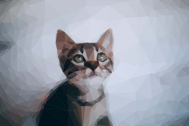Free cat kitten pixel art vector
