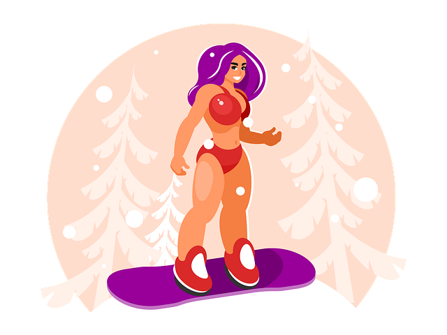 Atividade, Esqui, Mulher, Inverno