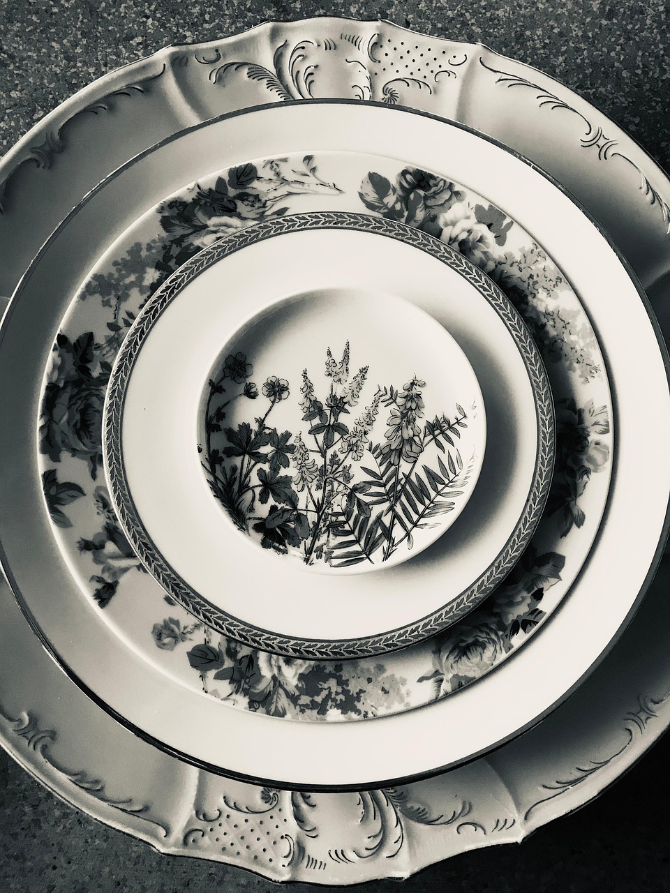 Plates Art Floral Free photo on Pixabay Pixabay