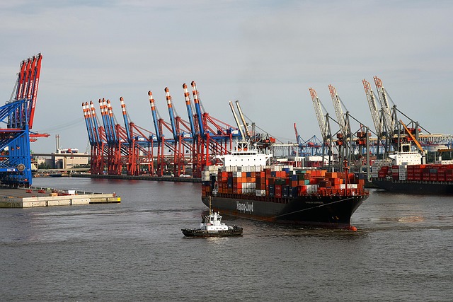 Hamburg, Havn, Beholder, Traktor, Sejle