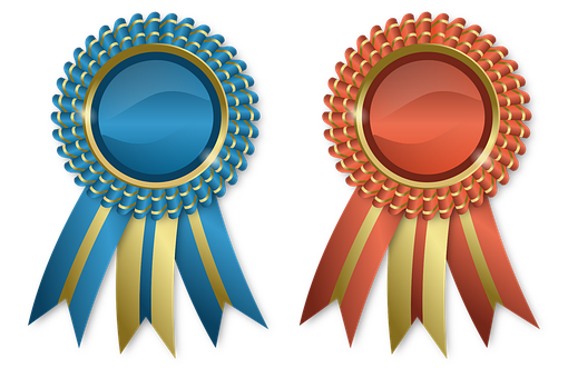 Badge, Bånd, Medalje, Vinder, Certifikat