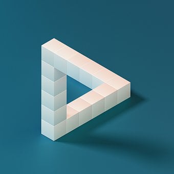 Penrose Trekant, Escher, 3D, Oktan, C4D