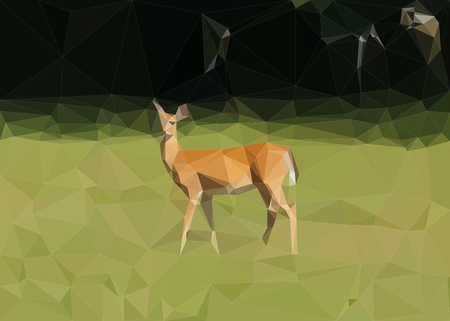 Hert, Open Plek, Pixelkunst, Wild Dier