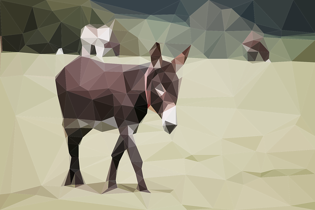 Free Donkey Pasture vector and picture