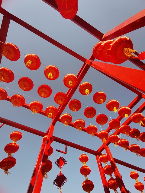 Free Chinese Knot Red Lantern photo and picture