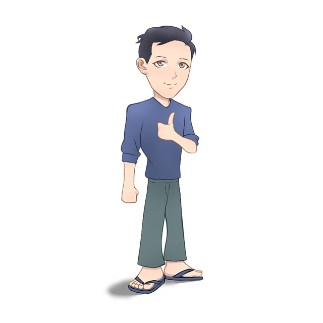 Free Boy Thumbs Up illustration and picture