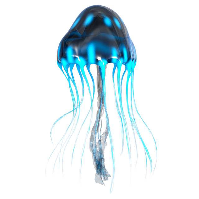 Free jellyfish sea wasp tentacles illustration