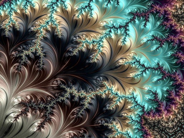 Free fractal pattern kaleidoscope abstract art illustration