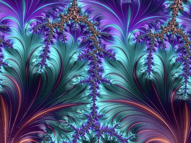 Free fractal pattern kaleidoscope abstract art illustration