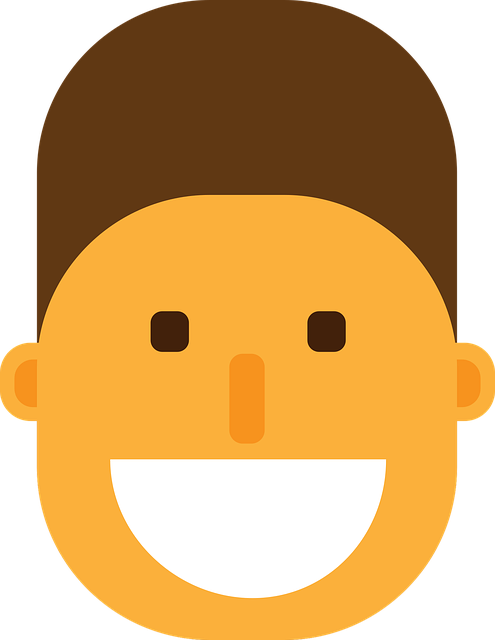Free boy face smile vector