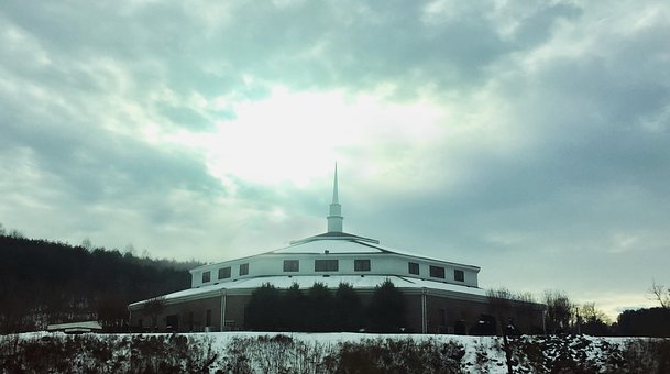 Kirke, Arkitektur, Bygning, Sne, Hvid