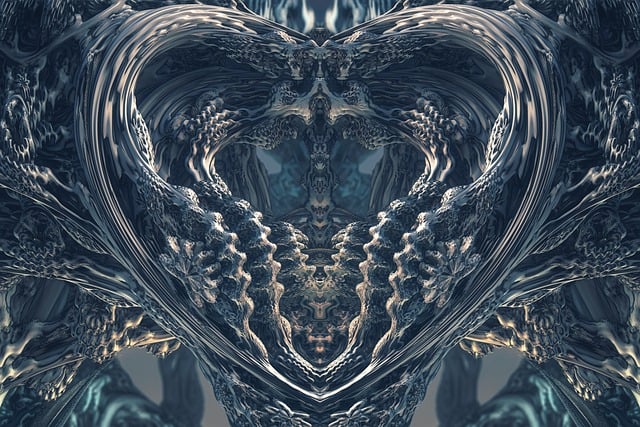 Free almond bread fractal template illustration