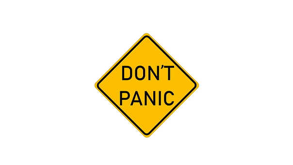 Free Don'T Panic Sign illustration and picture