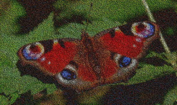 Free Butterfly Mosaic photo and picture