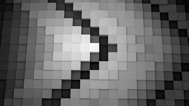 Free arrow pixels cubes illustration