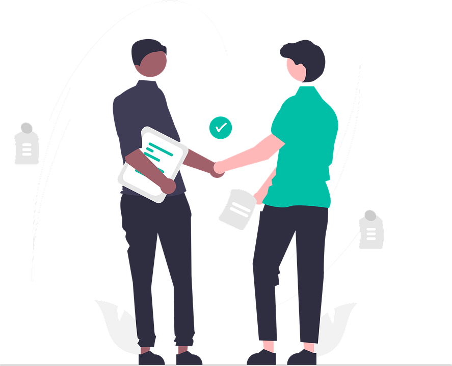 Download Job, Handshake, Teamwork. Royalty-Free Vector Graphic - Pixabay